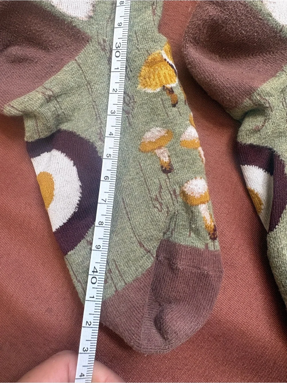 Adult Mushroom Print unisex Socks - Green